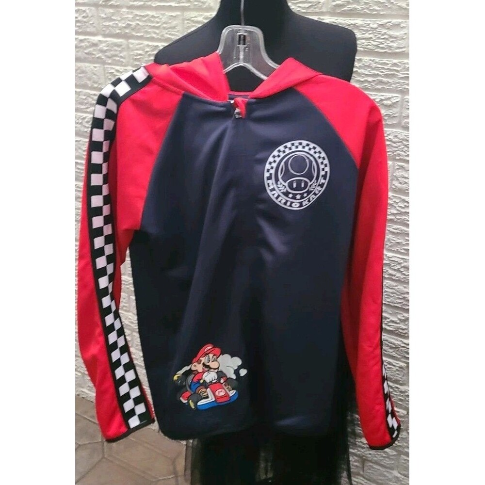 Mario Kart Active Zip Up Hoodie boys Size XL 14/16 New